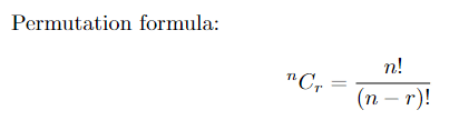 permutation popular form