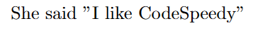 quotation mark reversed at the beginning latex