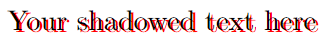 shadow color in shadowtext