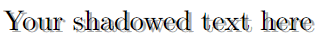 shadowtext with textpos