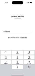Numeric textfield using the keyboardType modifier in SwiftUI