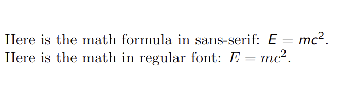 Emc2sansserif